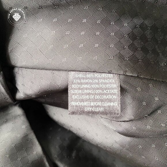 White House Black Market Polka Dot Peplum Blazer Ruffle Collar Size 12 - Picture 6 of 12